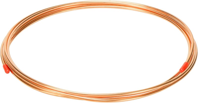 YuJingKey Copper Tubing 1/8" OD x 5 Ft, 99.9% C12200 ASTM B280 Copper Pipe, T2 Pure Copper Tube, Refrigeration ACR Tubing Seamless Soft Coil Round for HVAC System, Refrigerators, Industry, DIY - Image 1